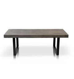 Sofabord med U ben i metall 130 x 60 x 45 cm