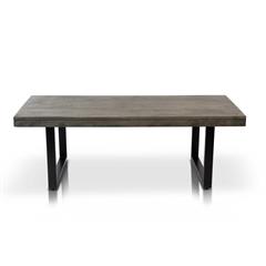 Sofabord med U ben i metall 130 x 60 x 45 cm