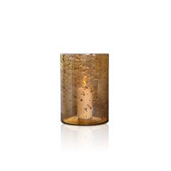Lysglass 18x25 cm gold stone finish